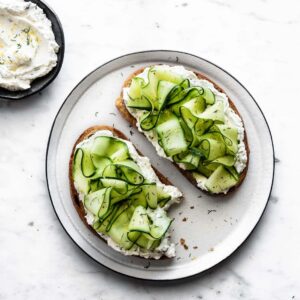 Labneh Cucumber Toast