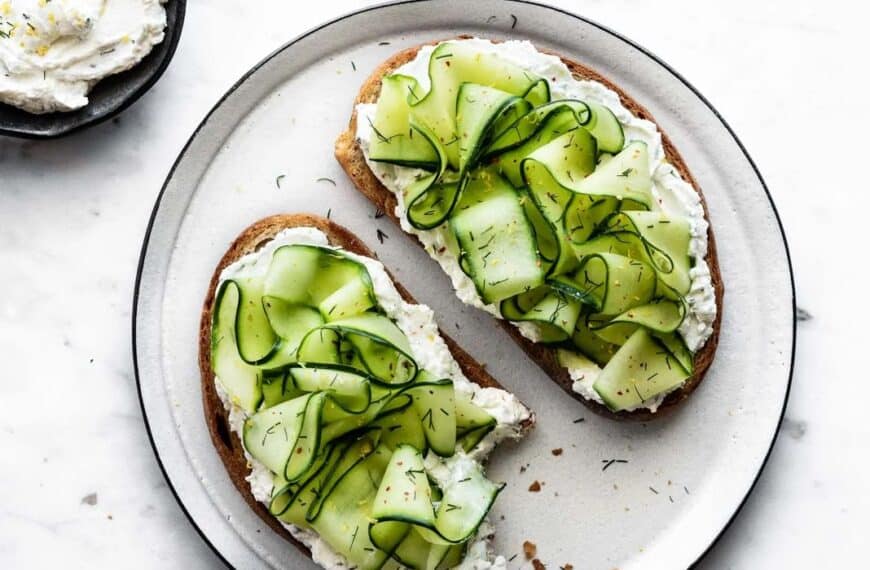 Labneh Cucumber Toast